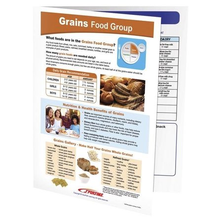 SPORTIME Sportime 2013508 Grains Food Group Visual Learning Guide - Grade 5-9 2013508